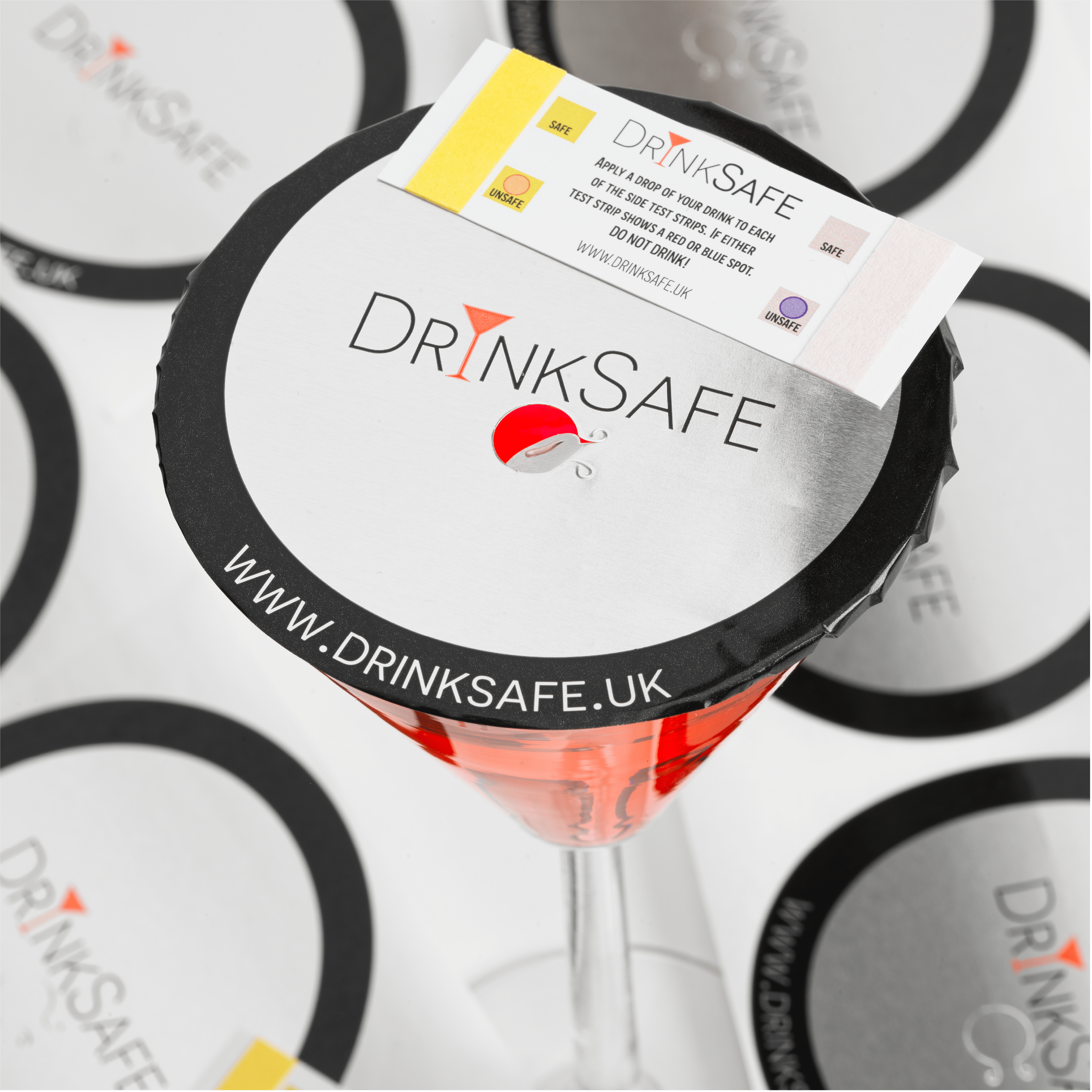 25 DrinkSafe Covers & 2 Testing Strips - TikTok Bundle - Free Shipping - DrinkSafe