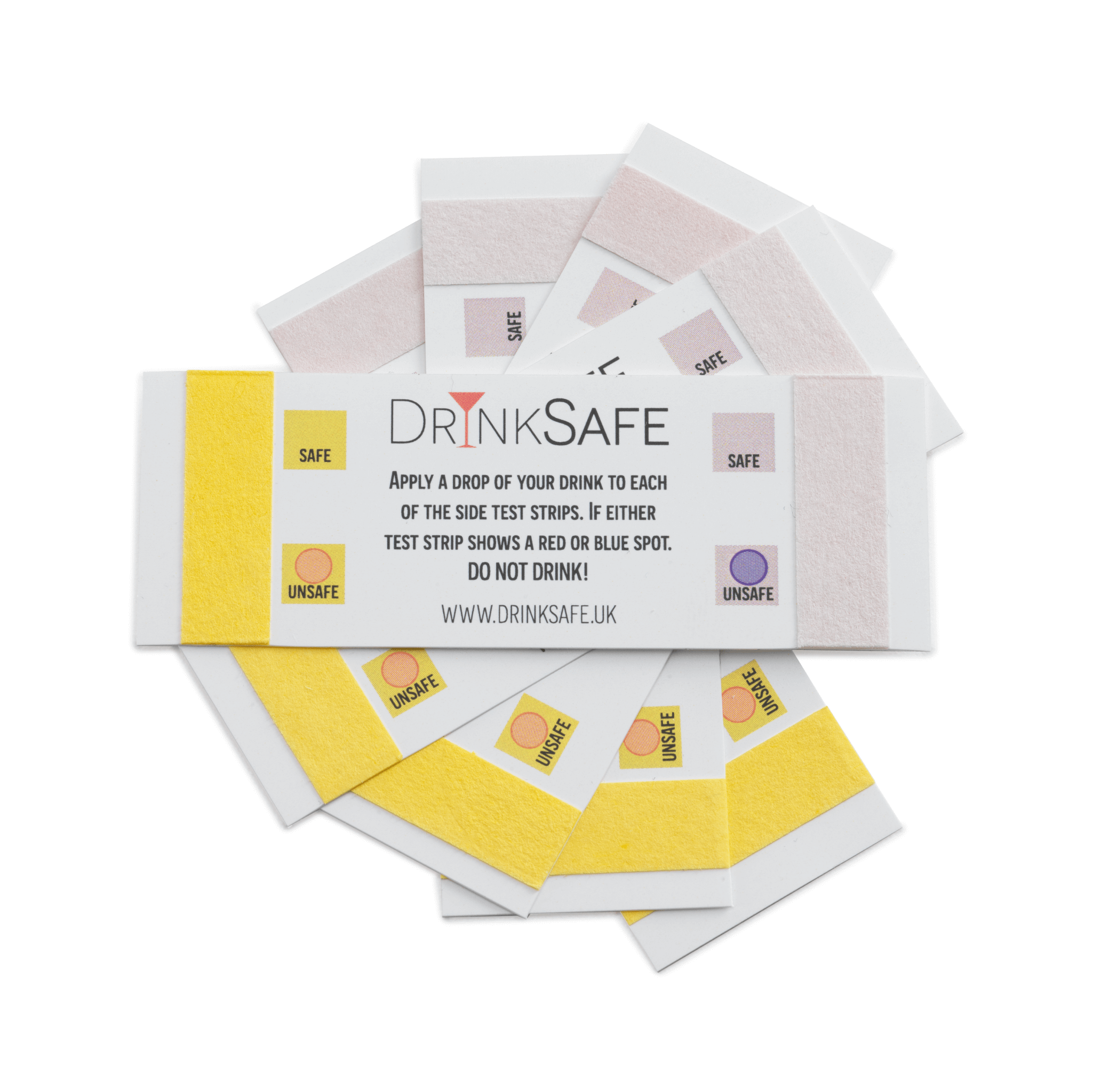 Pack of 250 DrinkSafe Test Strips - DrinkSafe